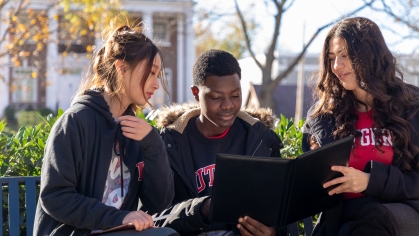 Group of students studying